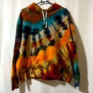Champion - Tie Dye By Gail | Vintage Hoodie with Front Pocket